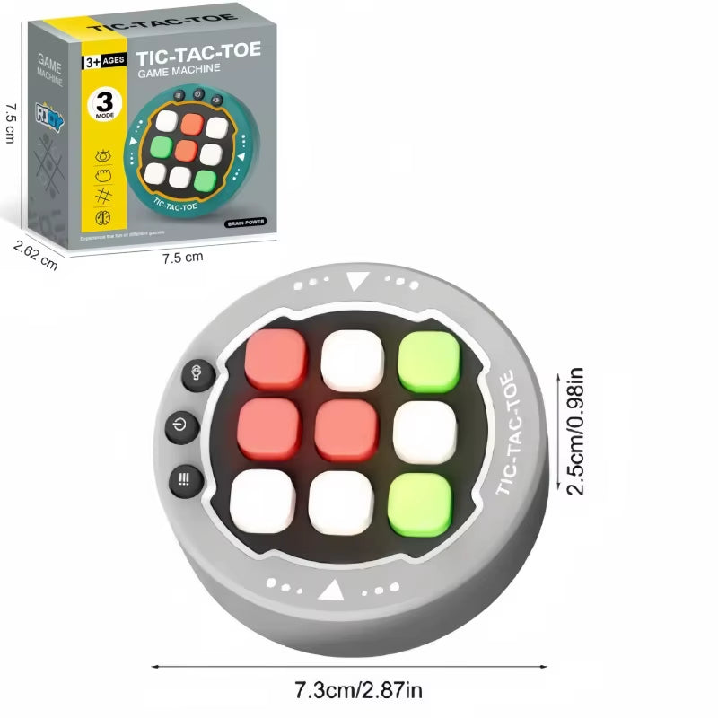 Portable Handheld Board Indoor Game Toy Classic Fingertip Toy Board Game Multifunctional Electronic Tic-Tac-Toe Board