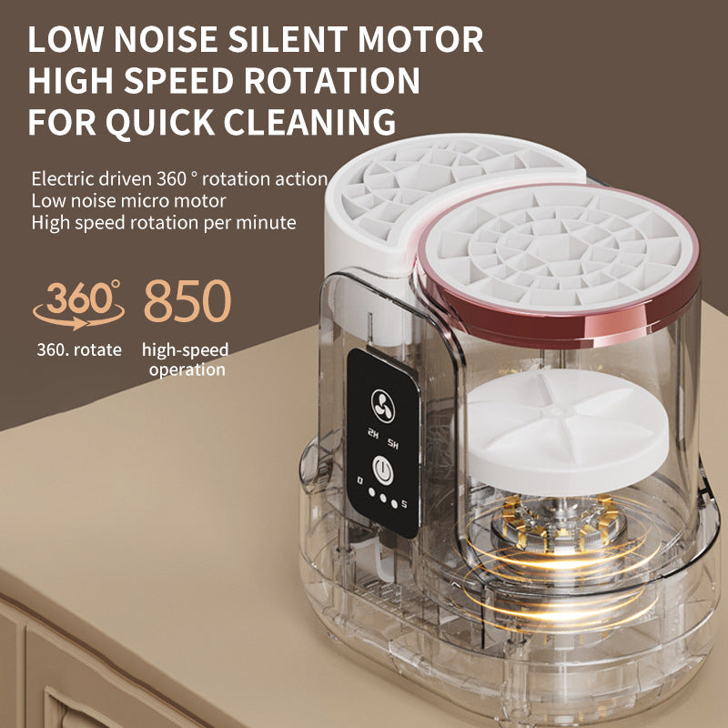 Cross-Border New Makeup Brush Cleaner, Electric Drying, All-In-One Washing Brush, Quick-Drying, Fully Automatic Cleaning Tool That Does Not Damage Hair