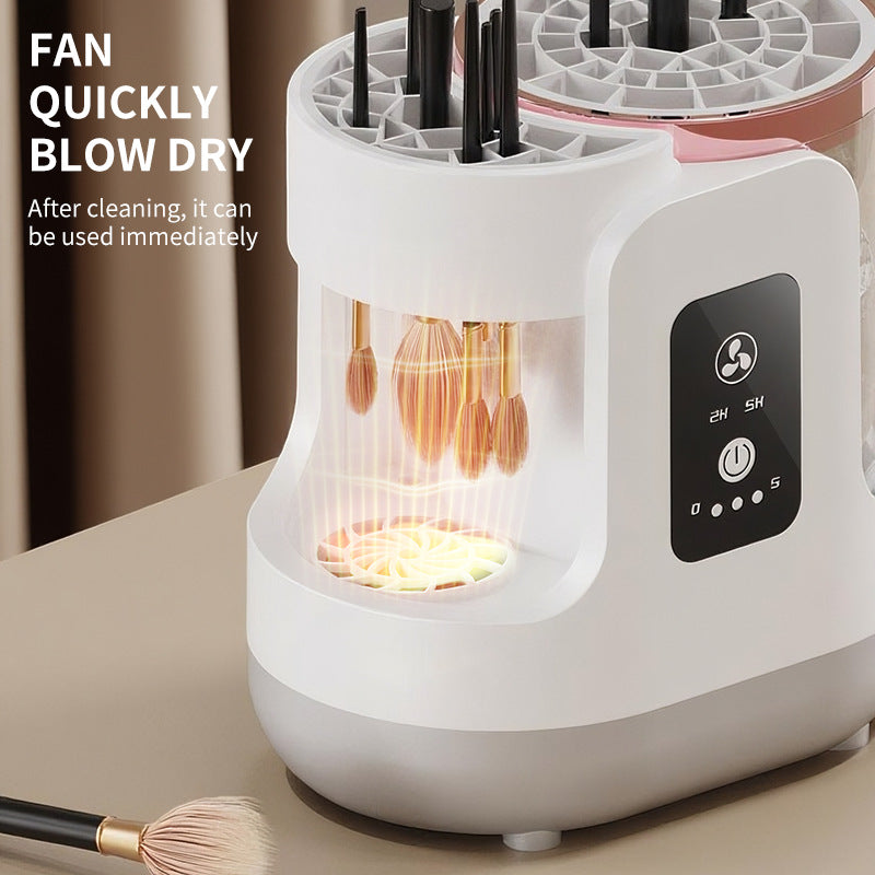 Cross-Border New Makeup Brush Cleaner, Electric Drying, All-In-One Washing Brush, Quick-Drying, Fully Automatic Cleaning Tool That Does Not Damage Hair