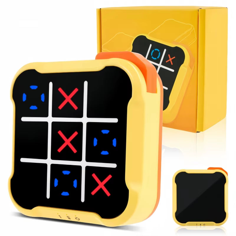 Portable Handheld Board Indoor Game Toy Classic Fingertip Toy Board Game Multifunctional Electronic Tic-Tac-Toe Board